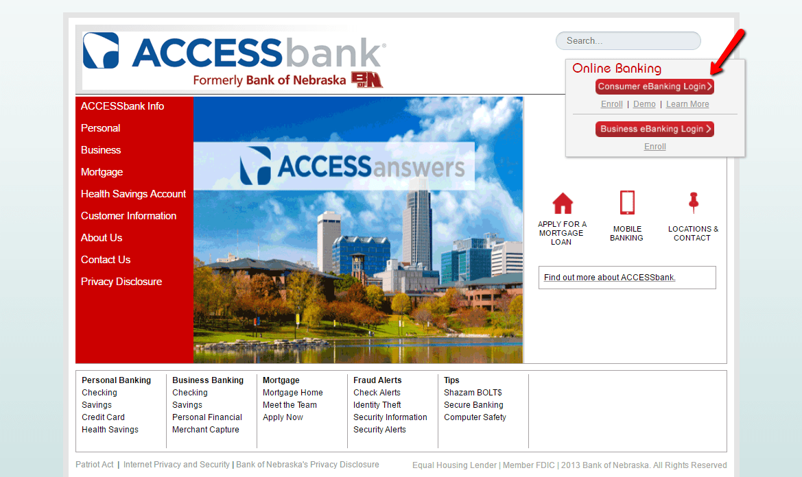 Bank of Nebraska Online Banking Login CC Bank