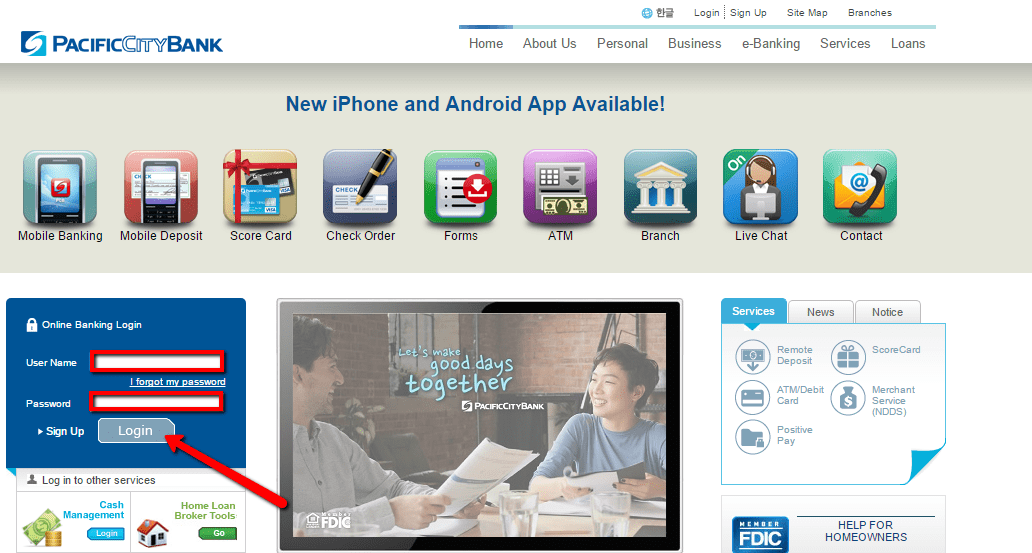 Pacific City Bank Online Banking