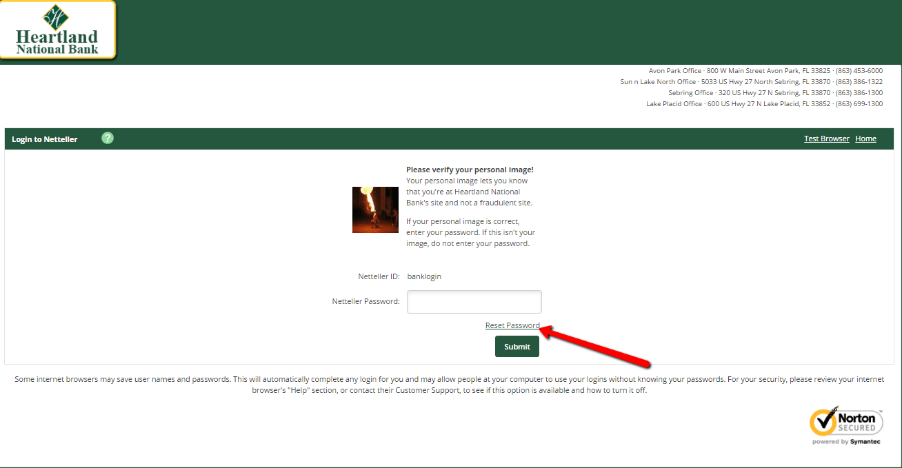 Heartland National Bank Online Banking Login CC Bank