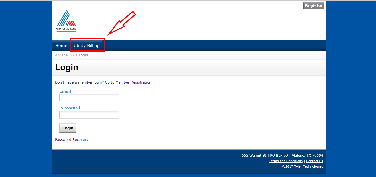 Abilene Water Online Bill Pay Login CC Bank