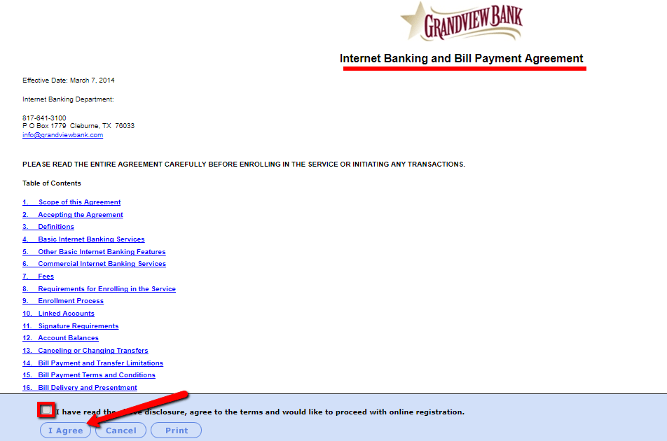 Grandview Bank Online Banking Login CC Bank