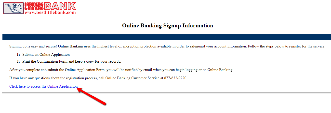 Farmers and Miners Bank Online Banking Login CC Bank