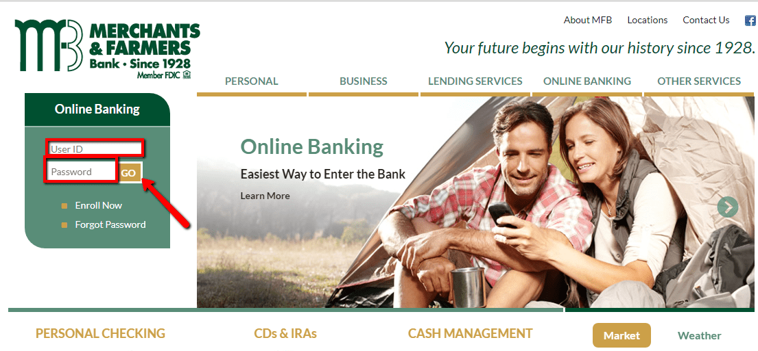 Merchants and Farmers Bank Online Banking Login CC Bank