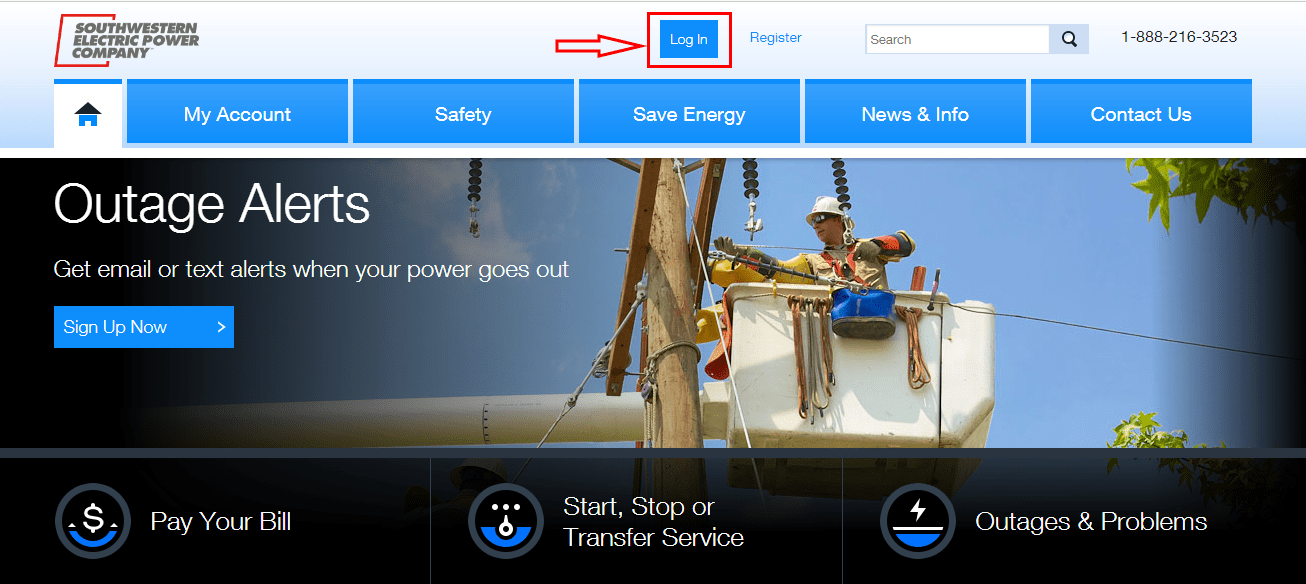 AEP Southwestern Electric Power Online Bill Pay Login CC Bank