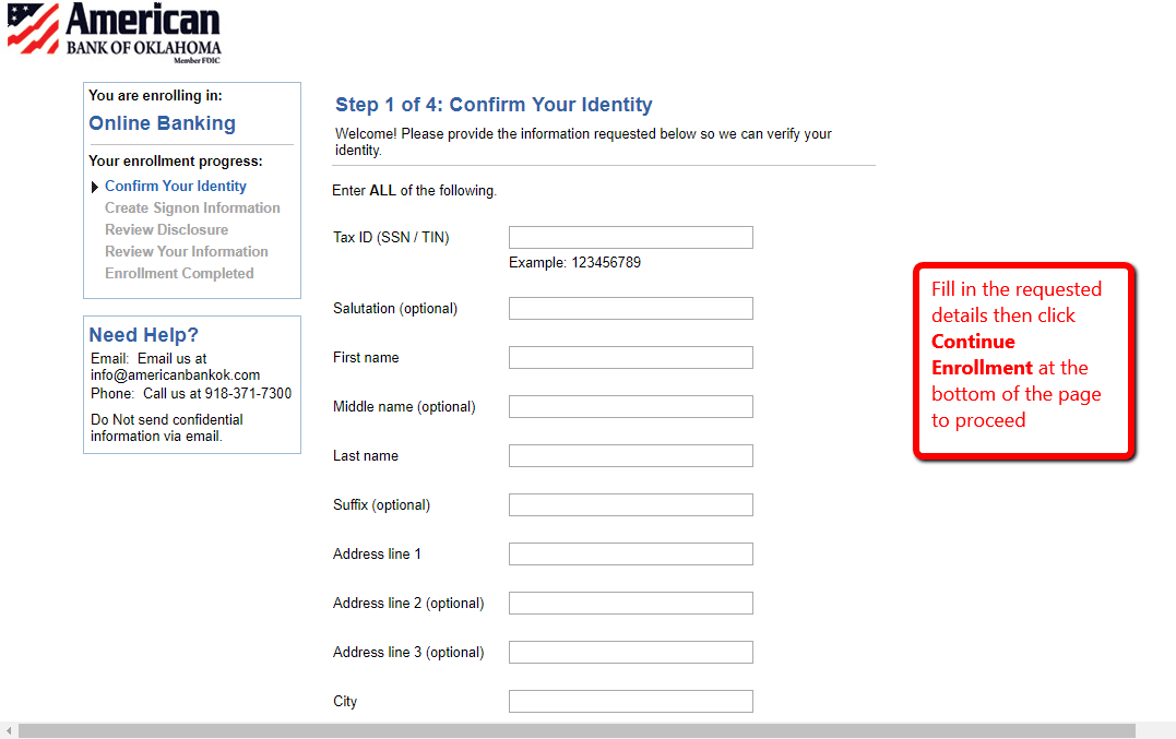 American Bank of Oklahoma Online Banking Login CC Bank