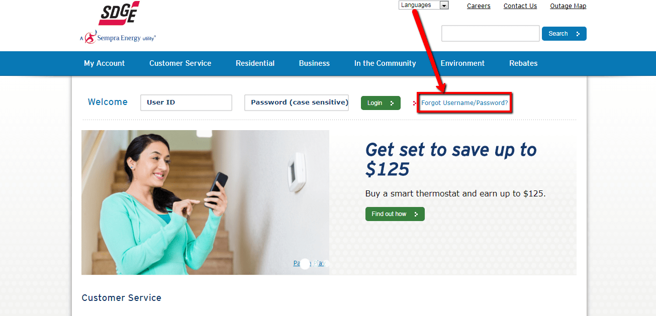 SDG&E (San Diego Gas & Electric) Online Bill Pay Login CC Bank