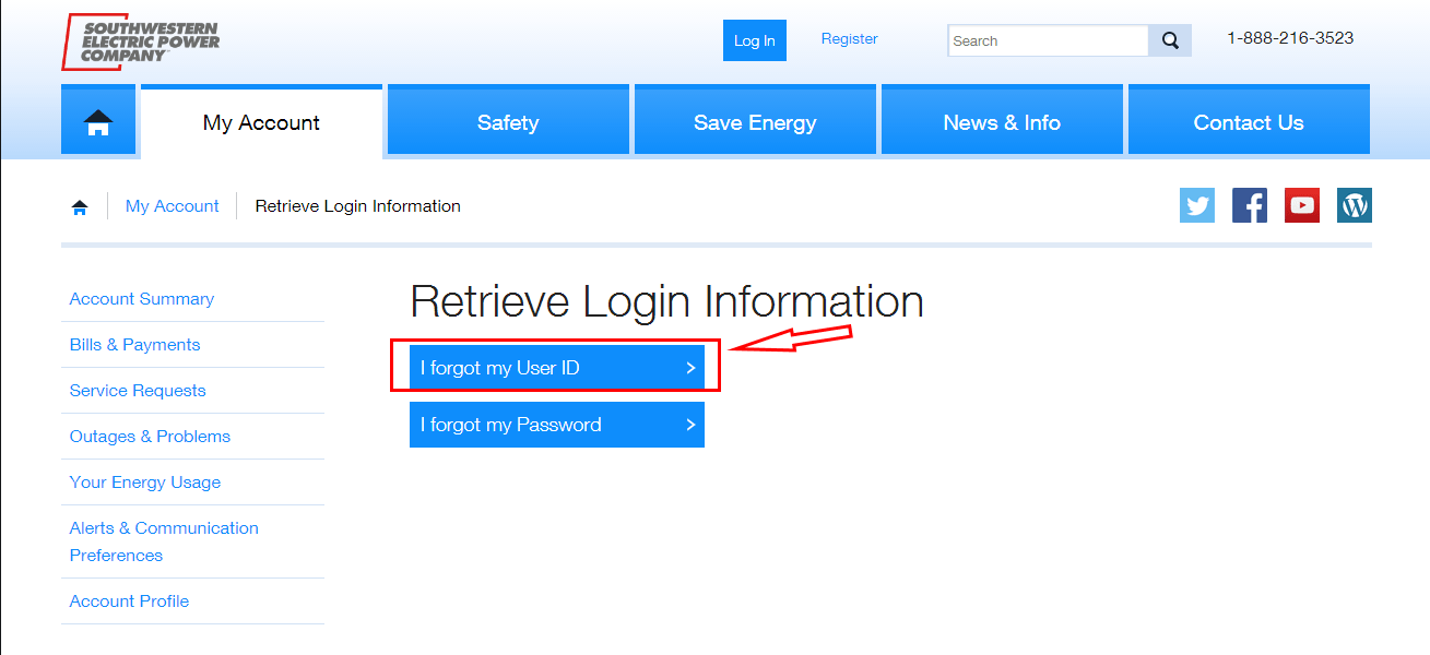 AEP Southwestern Electric Power Online Bill Pay Login CC Bank