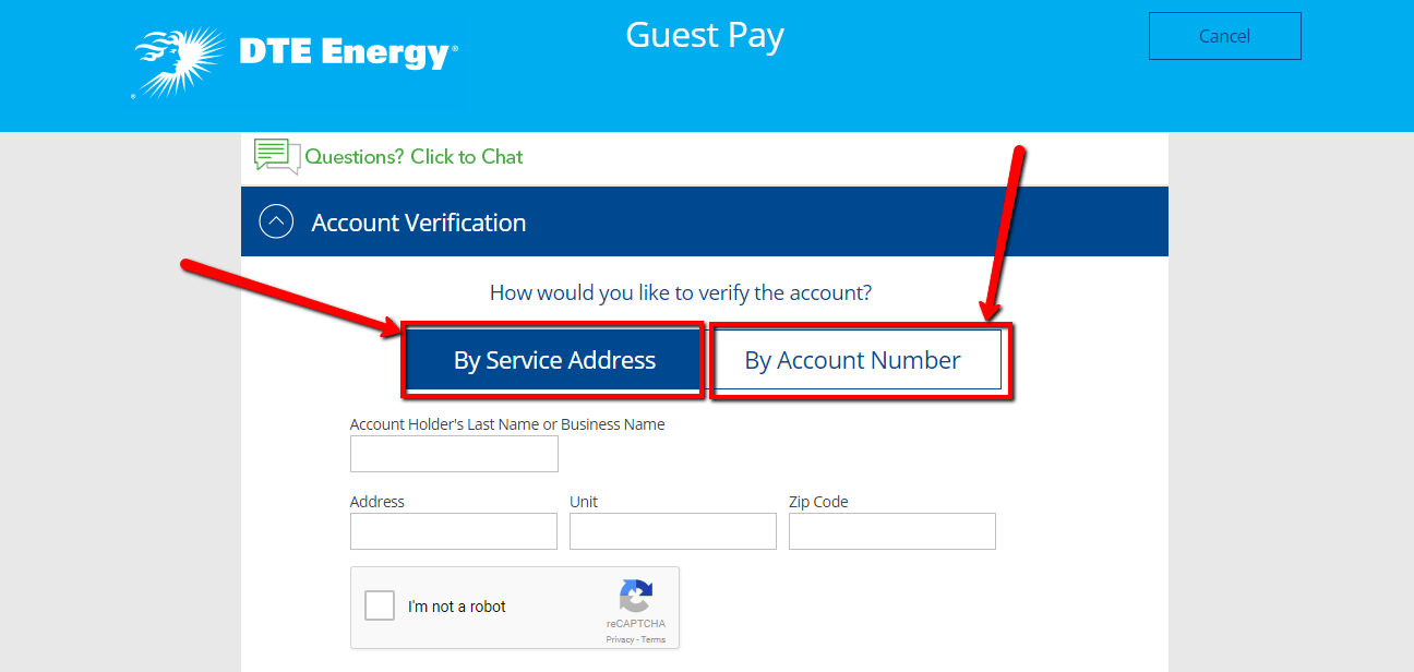 DTE Energy Online Bill Pay Login CC Bank