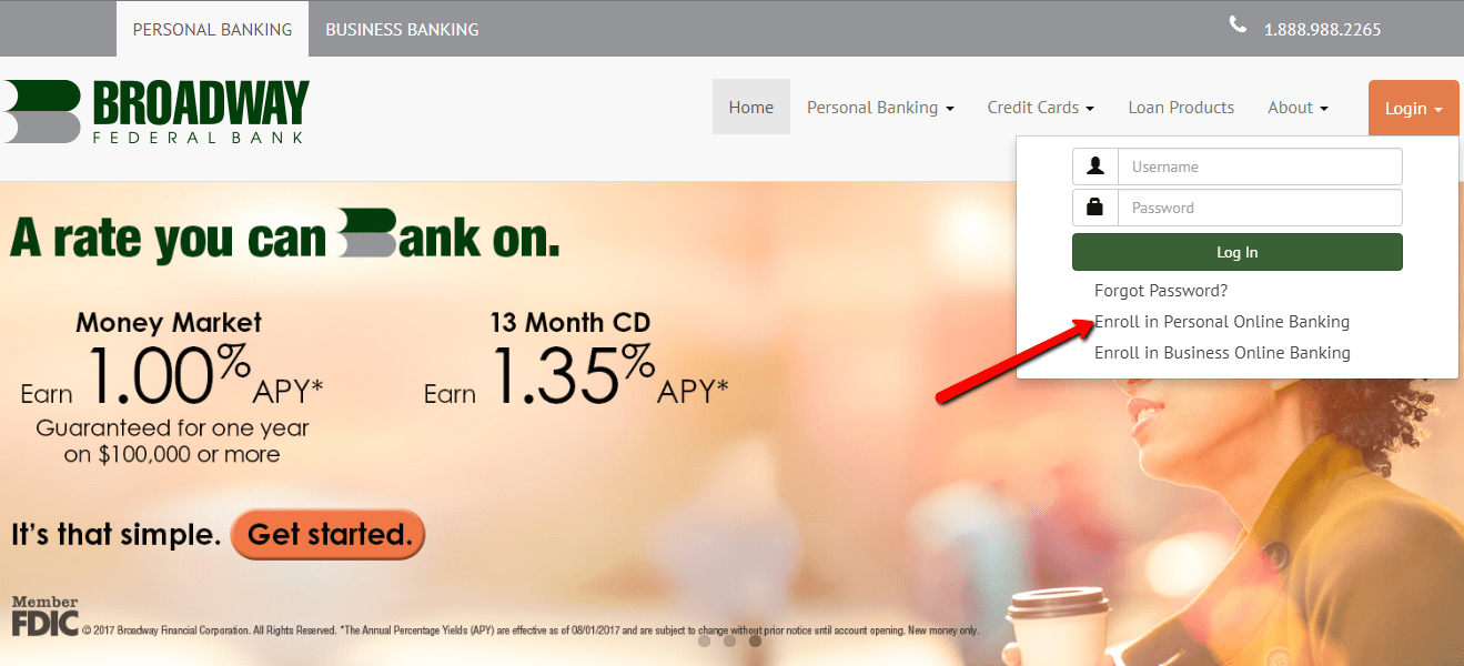 Broadway Federal Bank Online Banking Login CC Bank