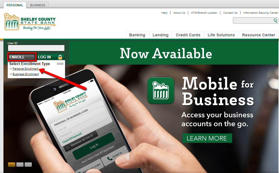 Shelby County State Bank Online Banking Login CC Bank