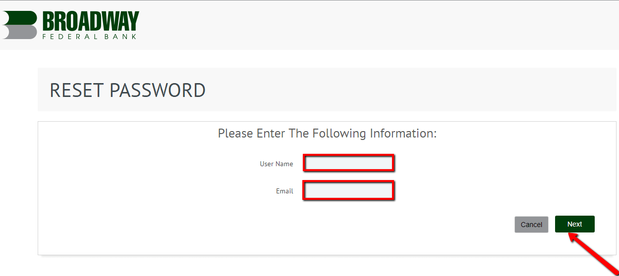 Broadway Federal Bank Online Banking Login CC Bank
