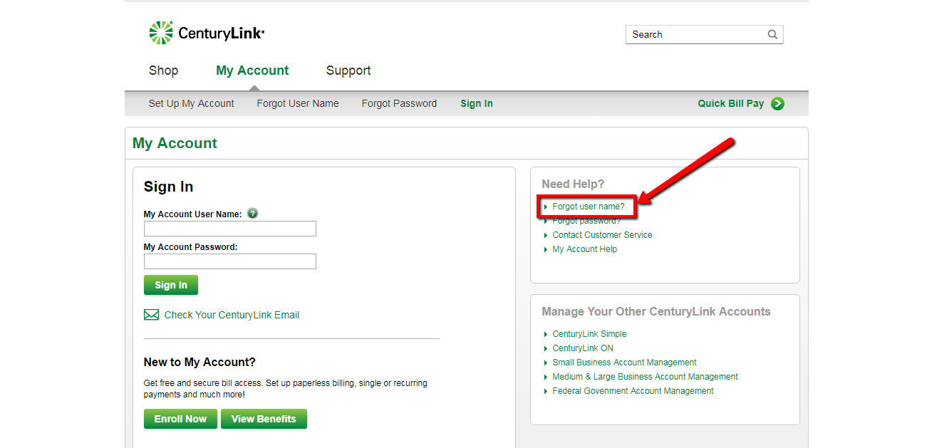 CenturyLink Online Bill Pay / Login CC Bank