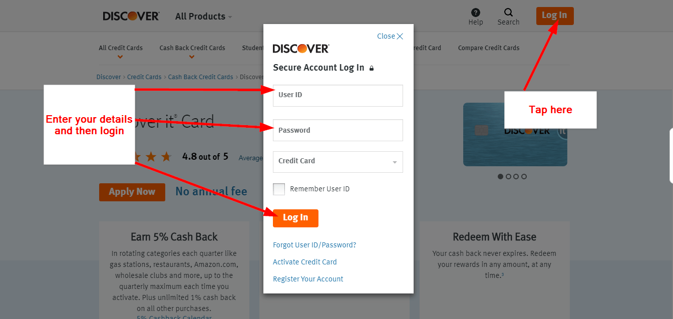 Discover it Card Online Login CC Bank