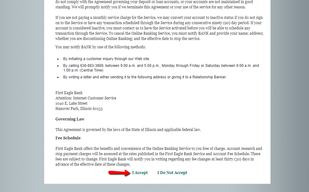 First Eagle Bank Online Banking Login CC Bank