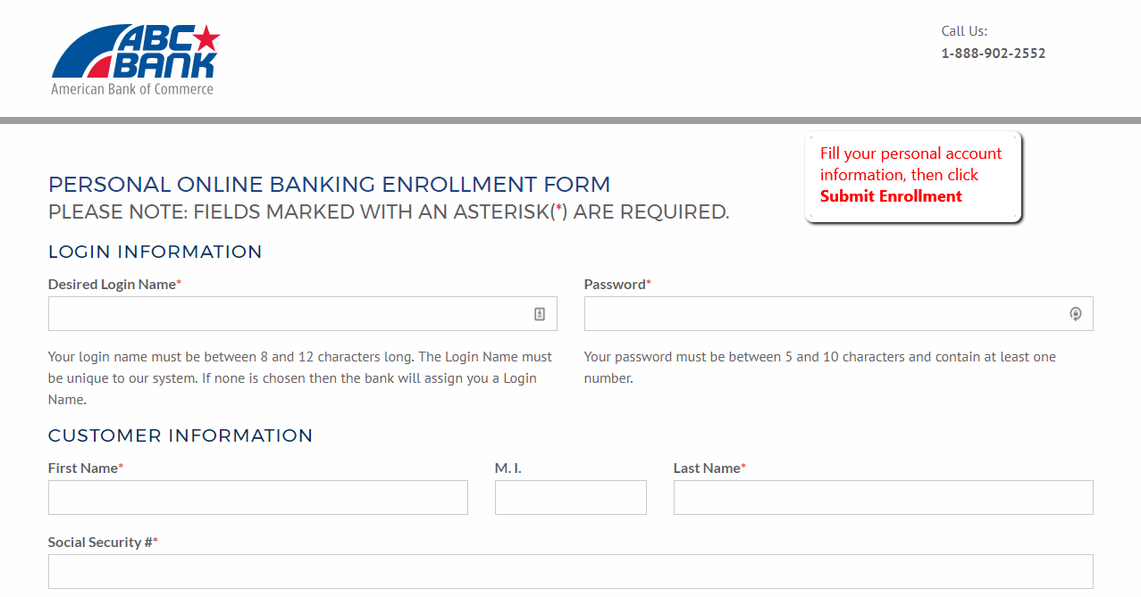 American Bank of Commerce Online Banking Login CC Bank
