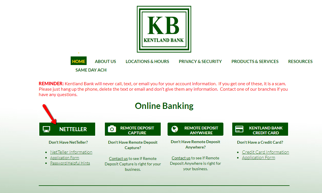 Kentland Bank Online Banking