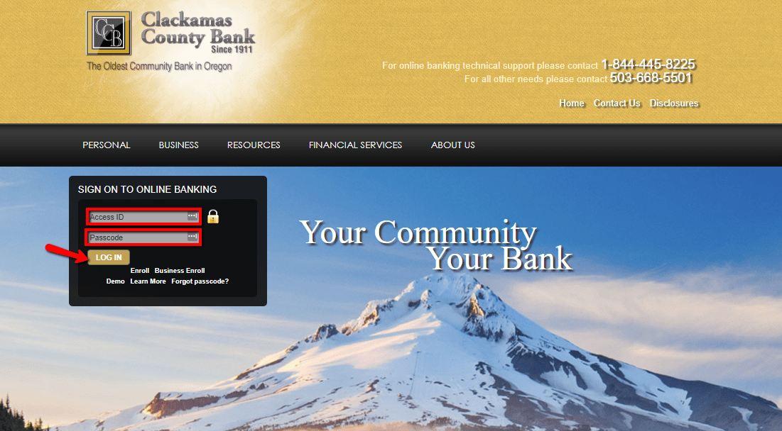 Clackamas County Bank Online Banking Login CC Bank