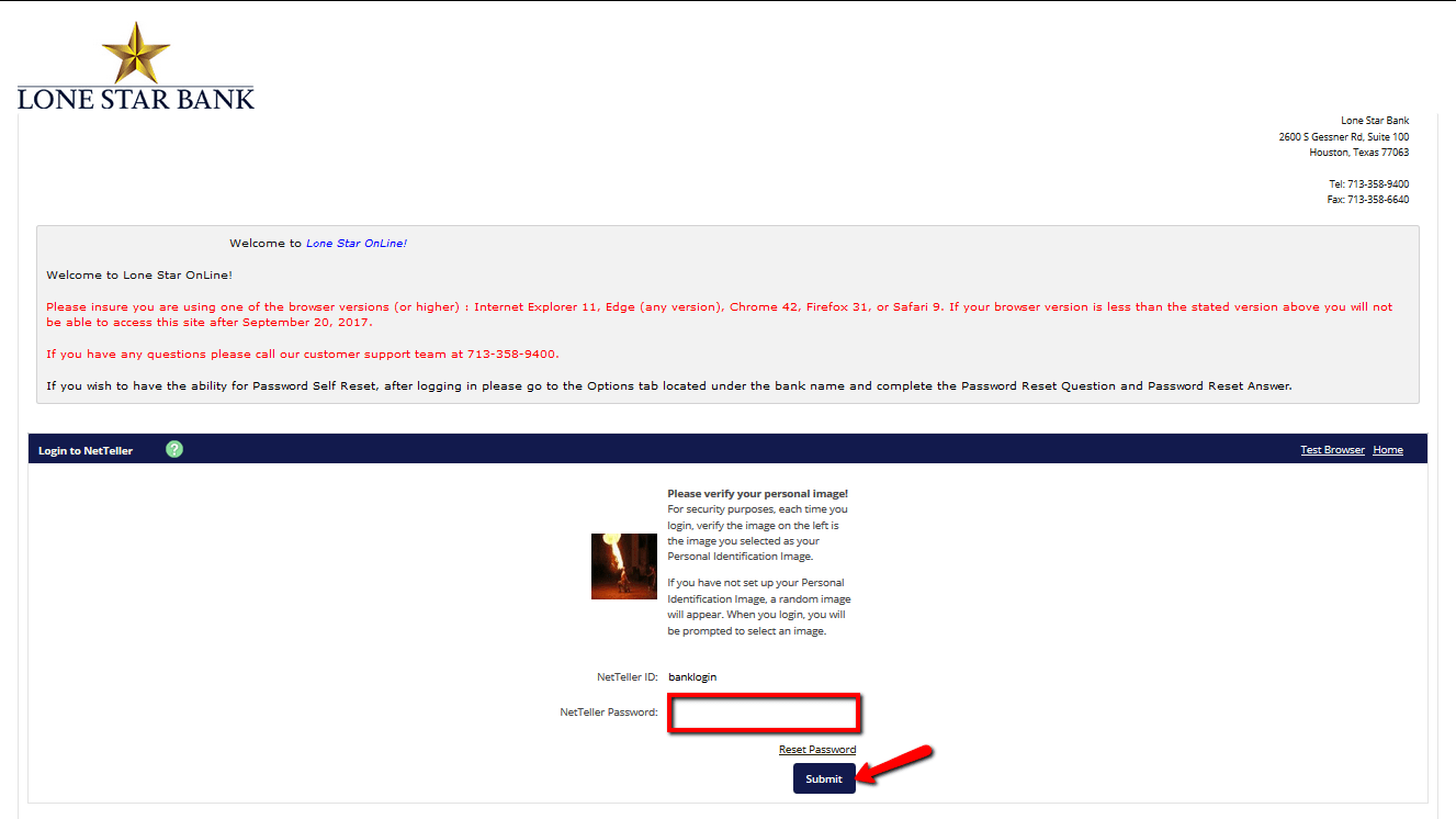Lone Star Bank Online Banking Login CC Bank