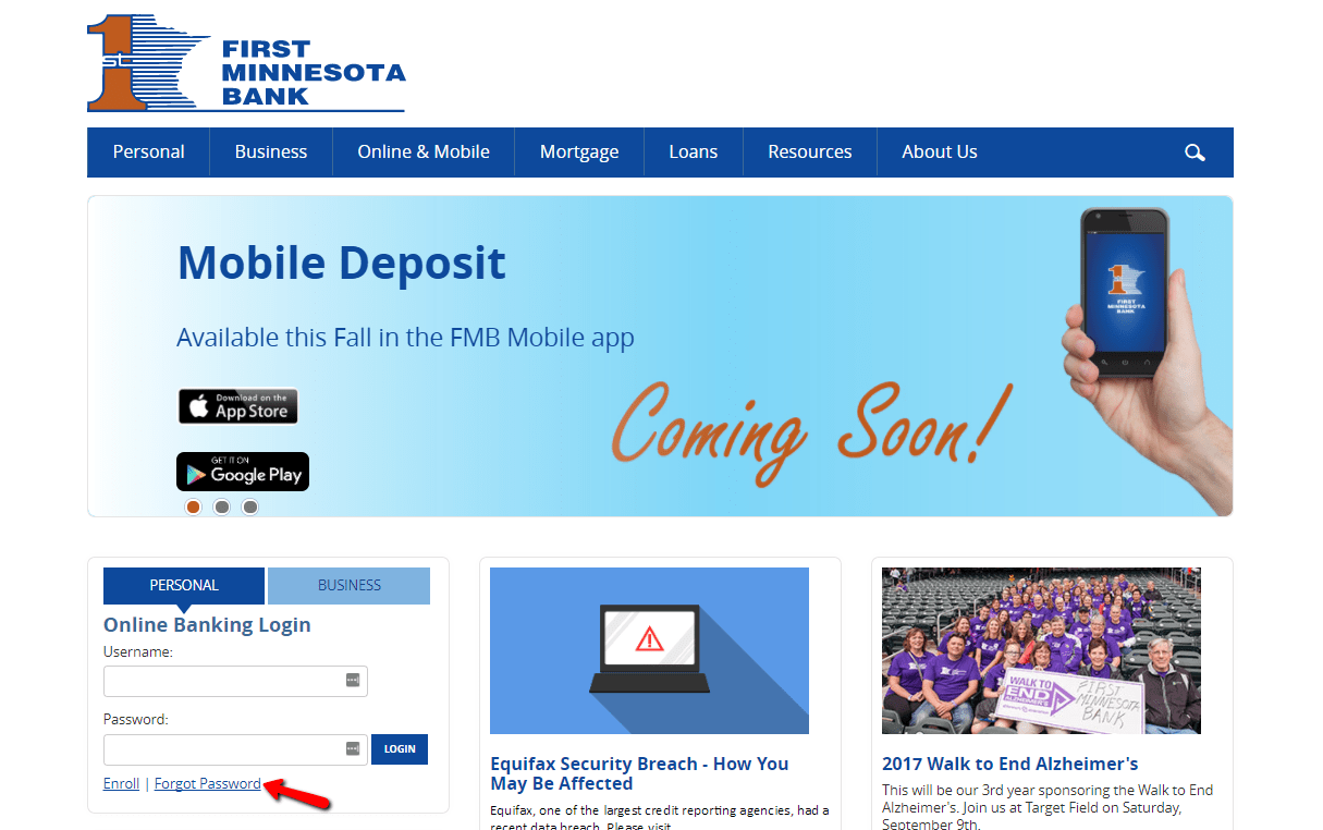First Minnesota Bank Online Banking Login CC Bank