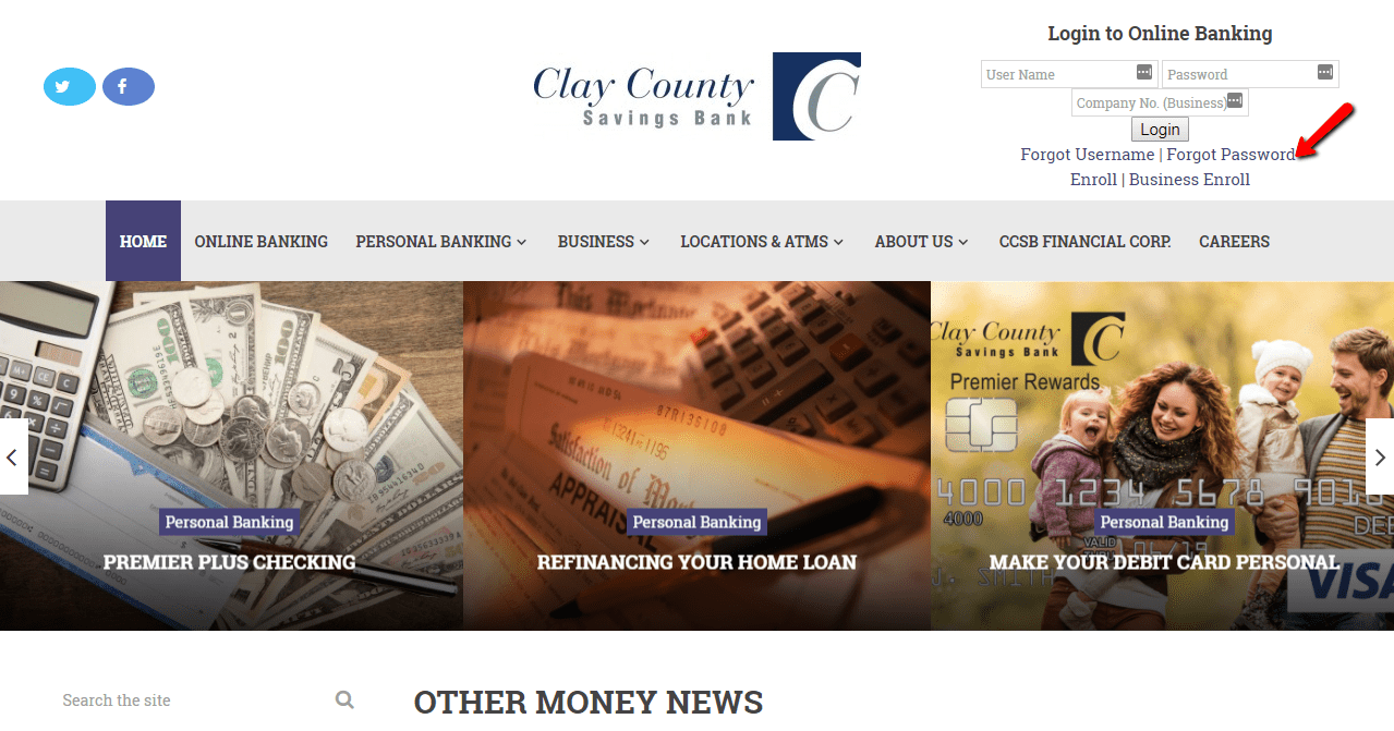 Clay County Savings Bank Online Banking Login CC Bank
