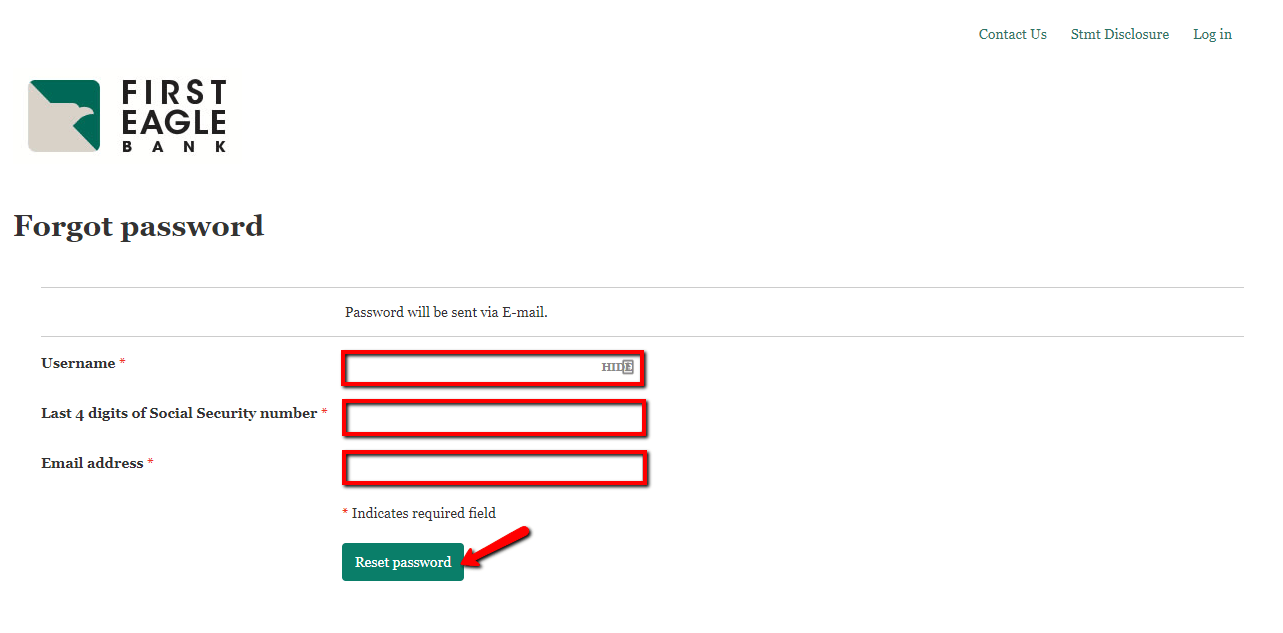 First Eagle Bank Online Banking Login CC Bank
