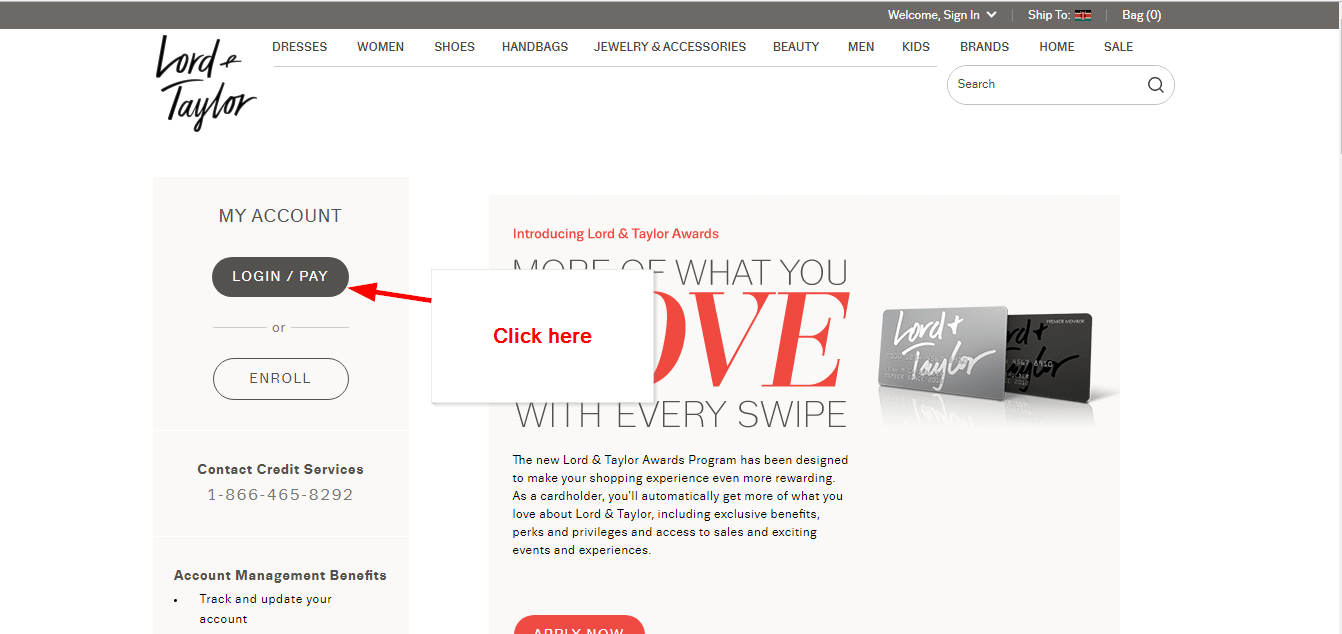 Lord & Taylor Credit Card Online Login CC Bank