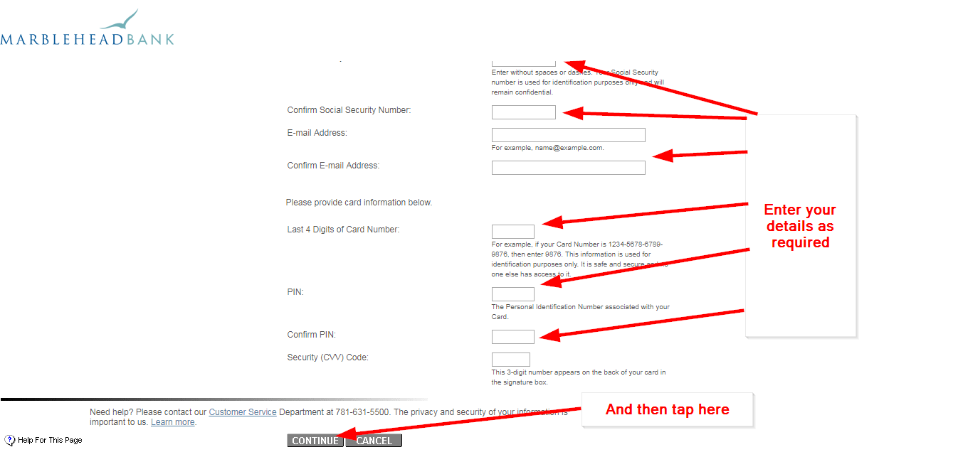 Marblehead Bank Online Banking Login CC Bank