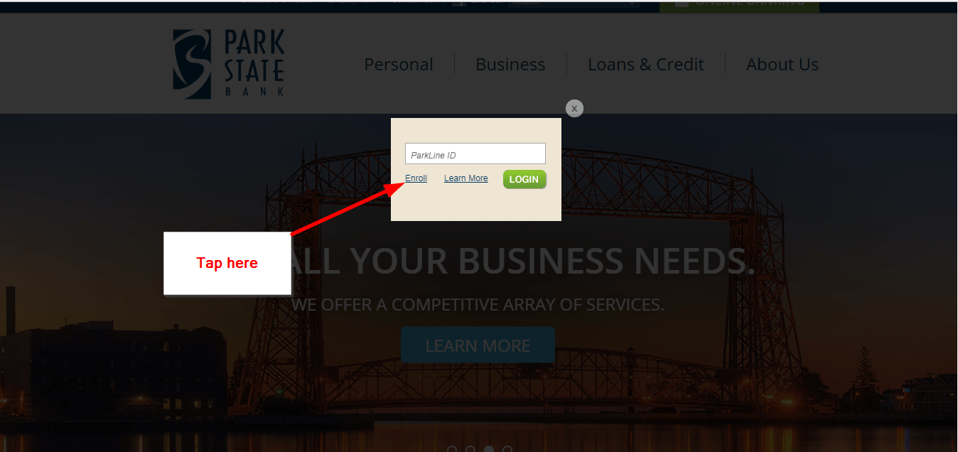 Park State Bank Online Banking Login CC Bank