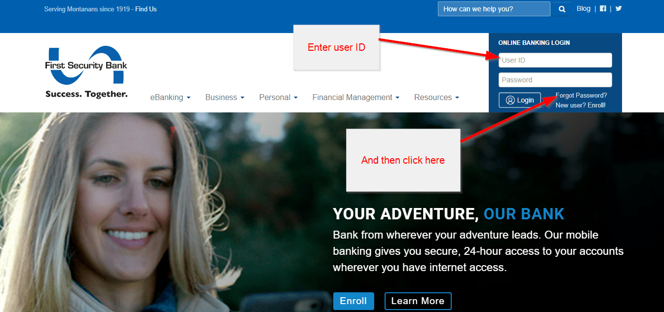 First Security Bank Montana Online Banking Login CC Bank