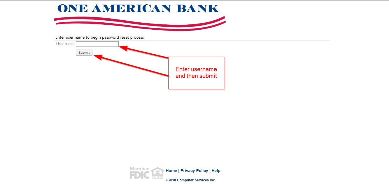 One American Bank Online Banking Login CC Bank
