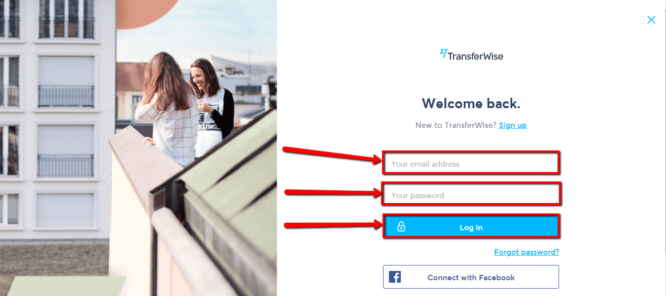 TransferWise Online Payment Login CC Bank
