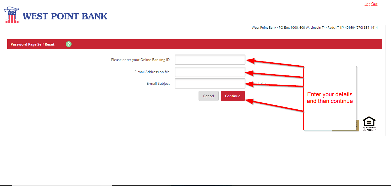 West Point Bank Online Banking Login CC Bank