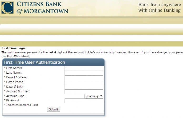Citizens Bank of Online Banking Login CC Bank