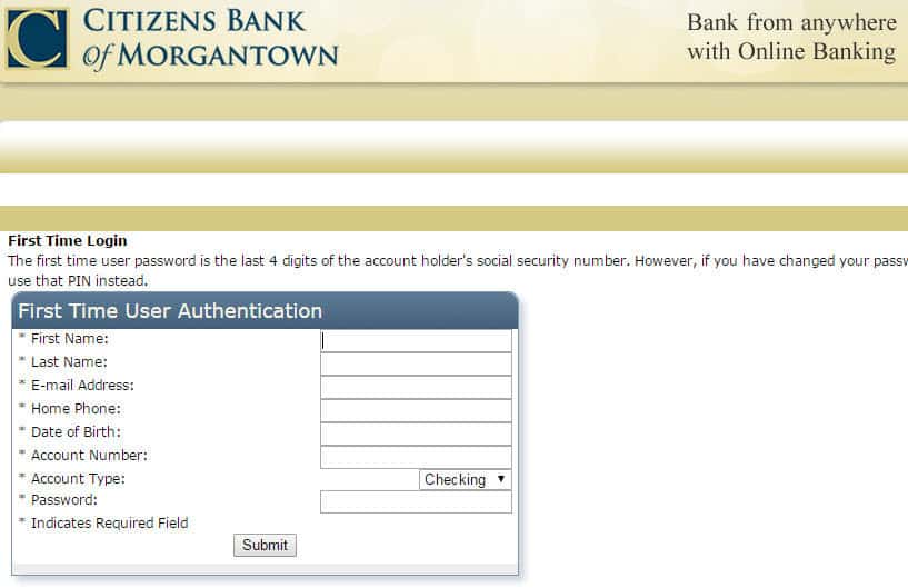Citizens Bank of Online Banking Login CC Bank