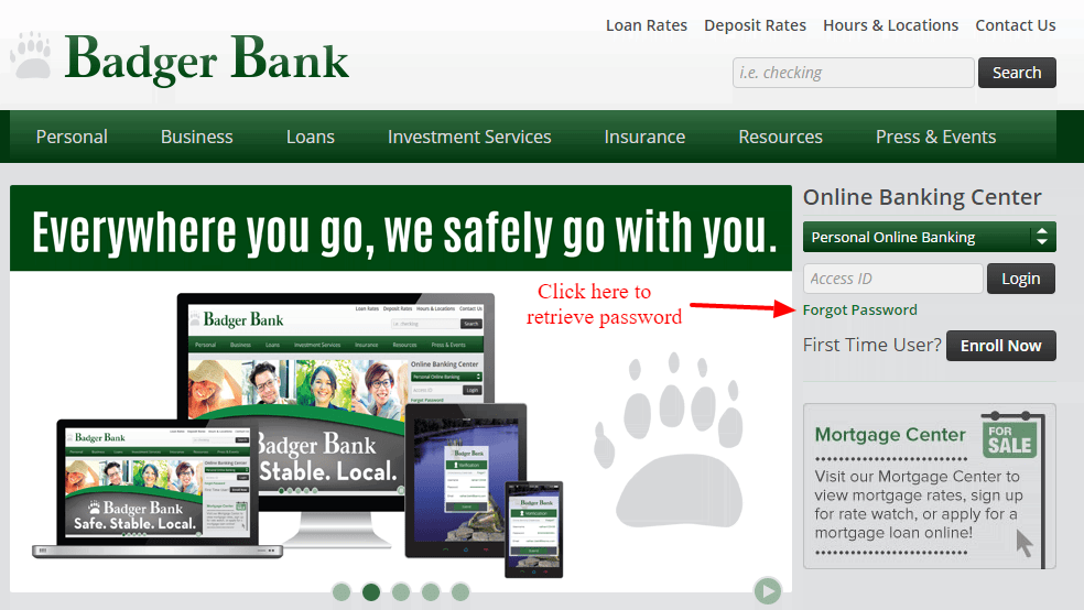 Badger Bank Online Banking Login CC Bank