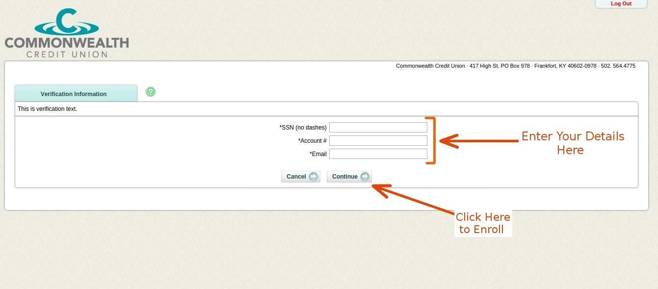 Commonwealth Credit Union Online Banking Login CC Bank