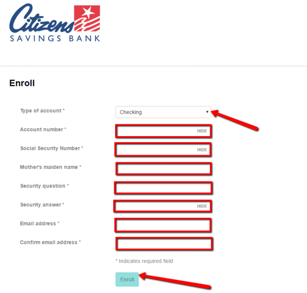 Citizens Savings Bank Online Banking Login CC Bank