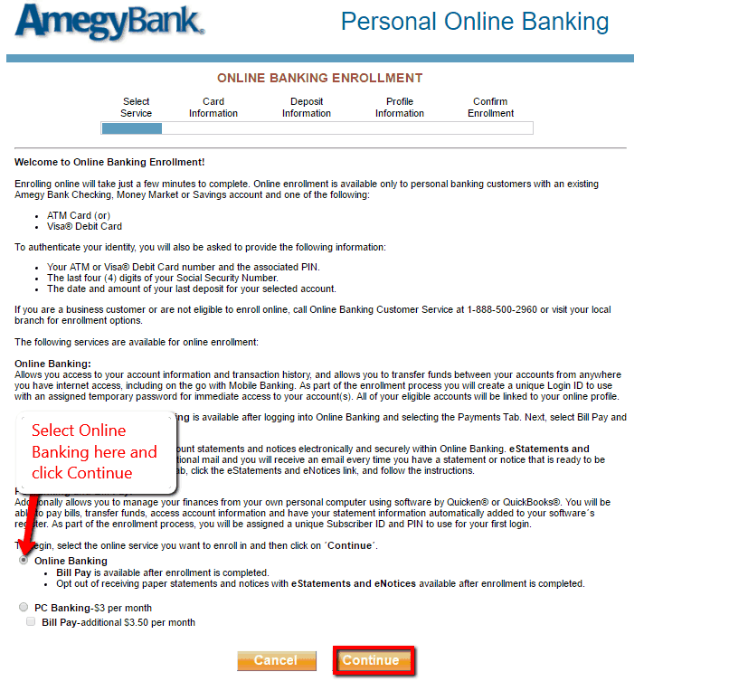 Amegy Bank Online Banking Login CC Bank