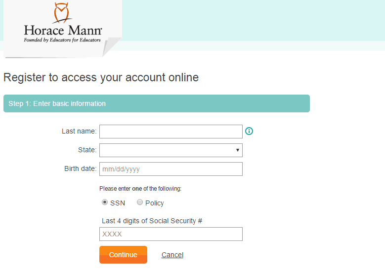 Horace Mann Insurance Online Login CC Bank