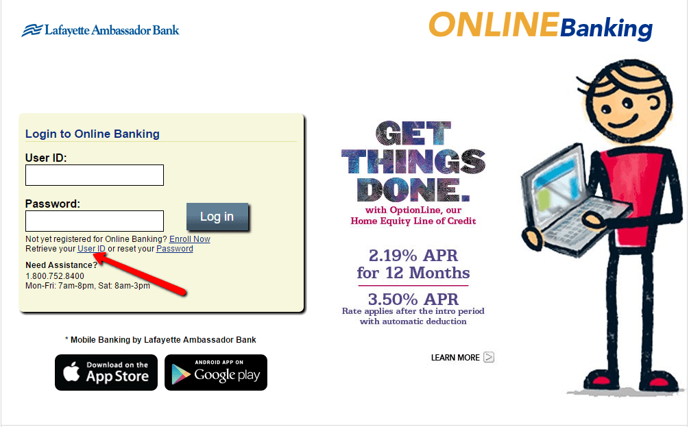 Lafayette Ambassador Bank Online Banking Login CC Bank