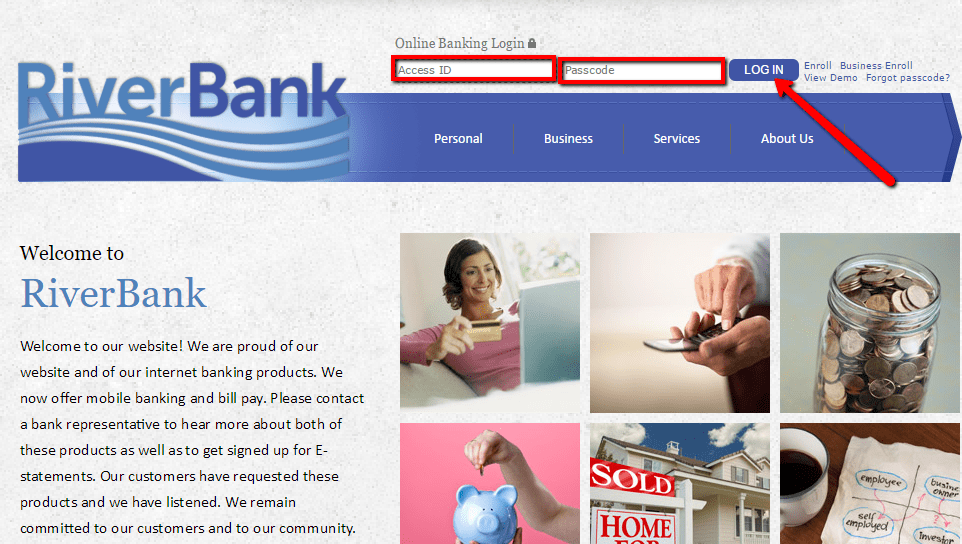 River Bank Online Banking Login CC Bank