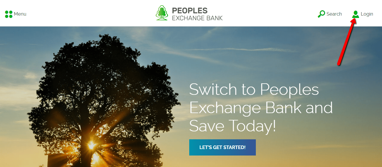 Peoples Exchange Bank Online Banking Login CC Bank