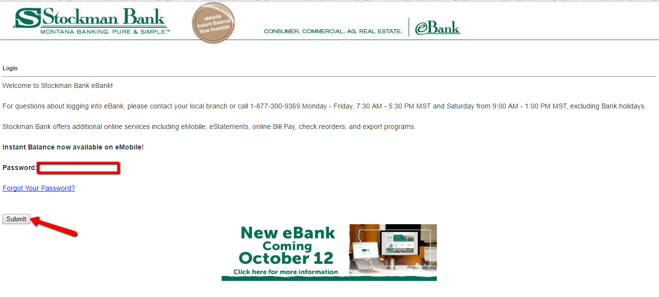 Stockmans Bank Online Banking Login CC Bank