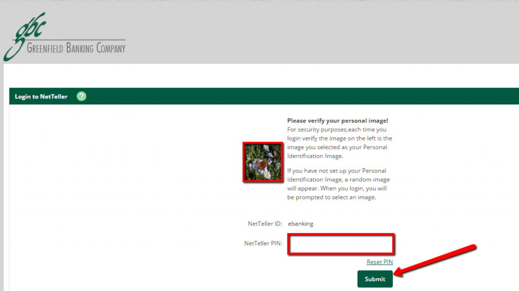 Greenfield Banking Company Online Banking Login CC Bank
