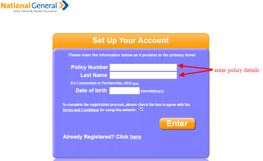 National General Insurance Online Login CC Bank