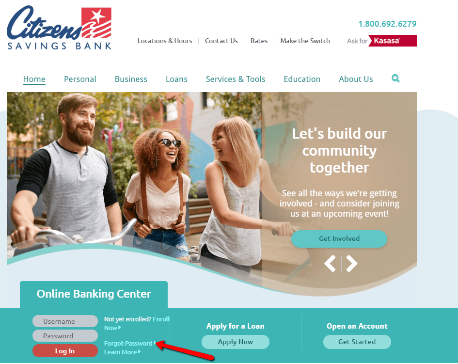 Citizens Savings Bank Online Banking Login CC Bank