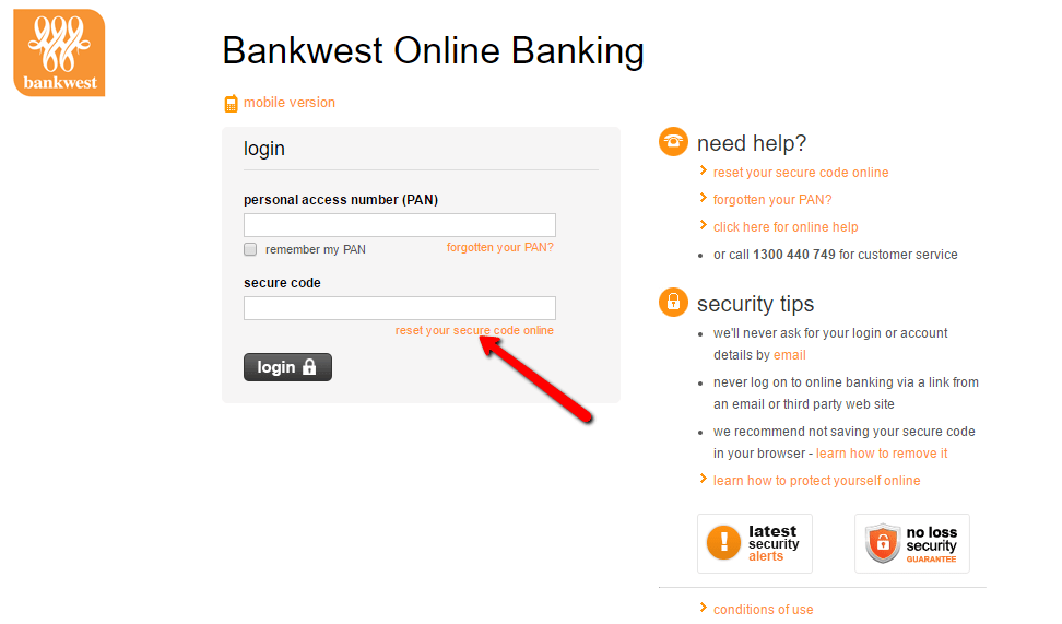 Bankwest Bank Online Banking Login CC Bank