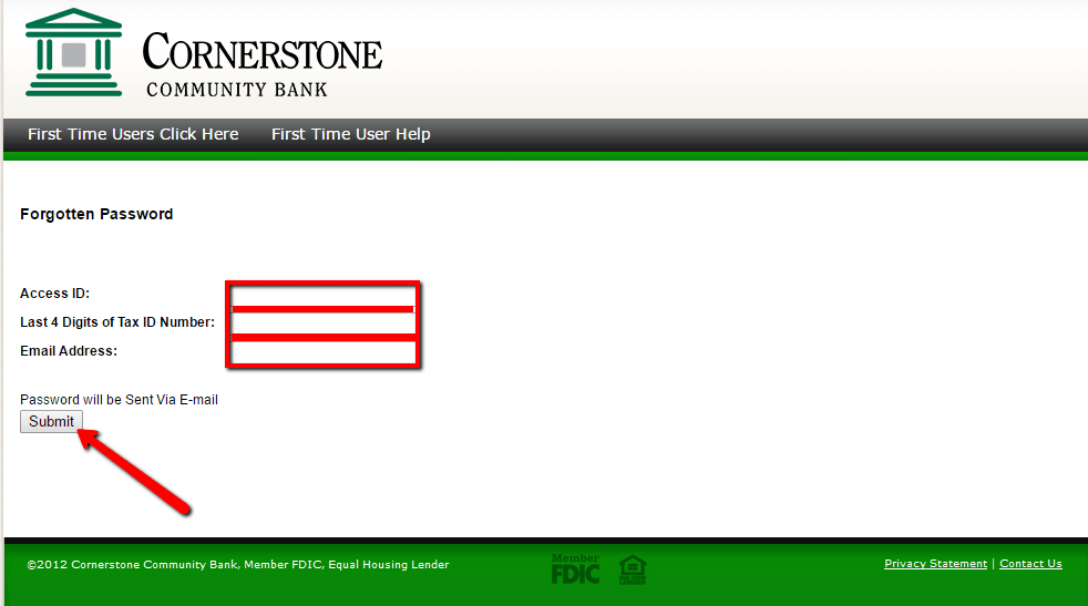 Cornerstone Community Bank Online Banking Login CC Bank