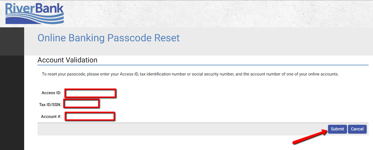 River Bank Online Banking Login CC Bank