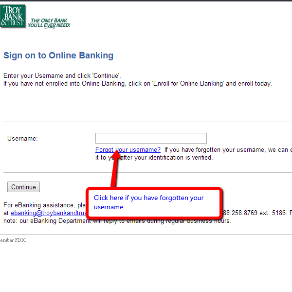 Troy Bank and Trust Online Banking Login CC Bank